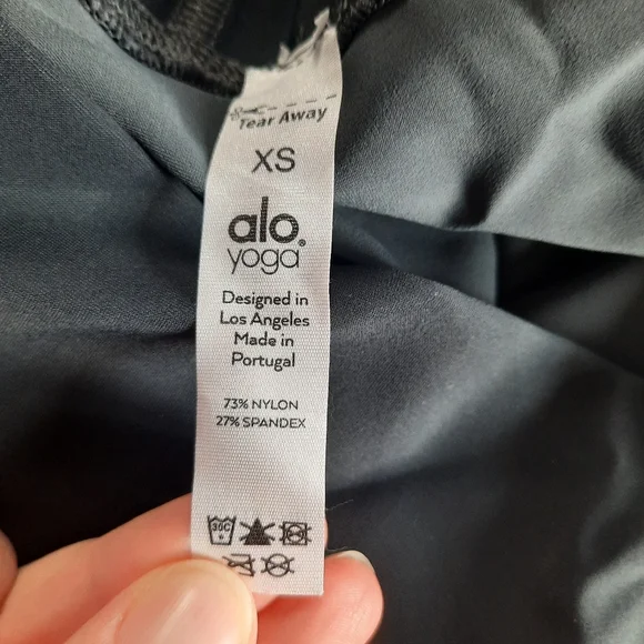 ALO Yoga High-Waist Camo Vapor Legging Black Camouflage Size XS - Picture 10 of 16